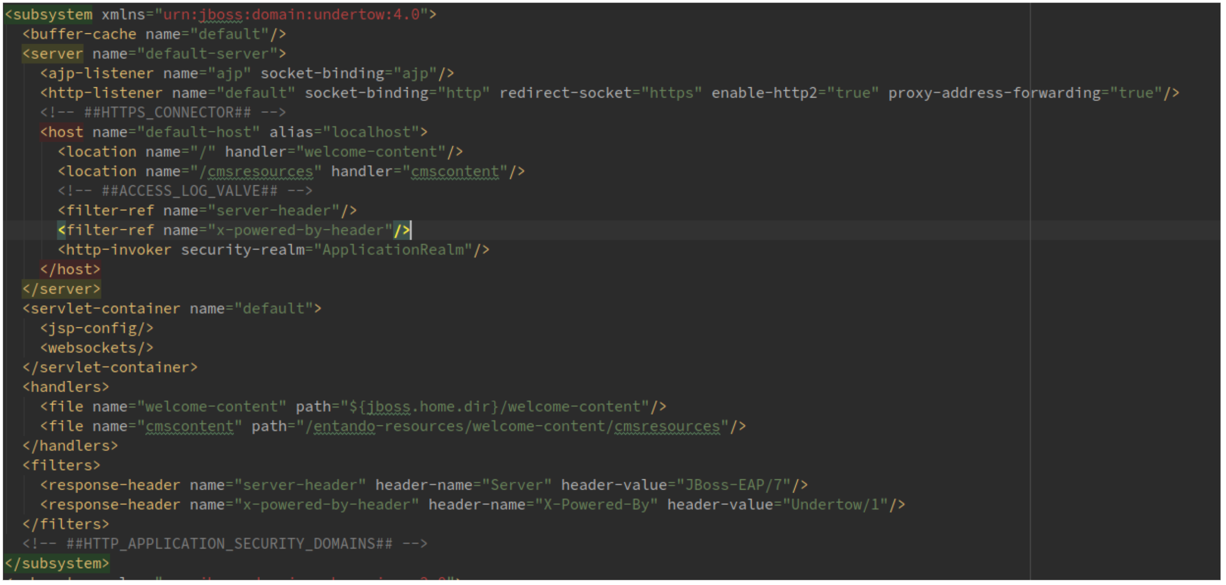 RHJED JBoss config