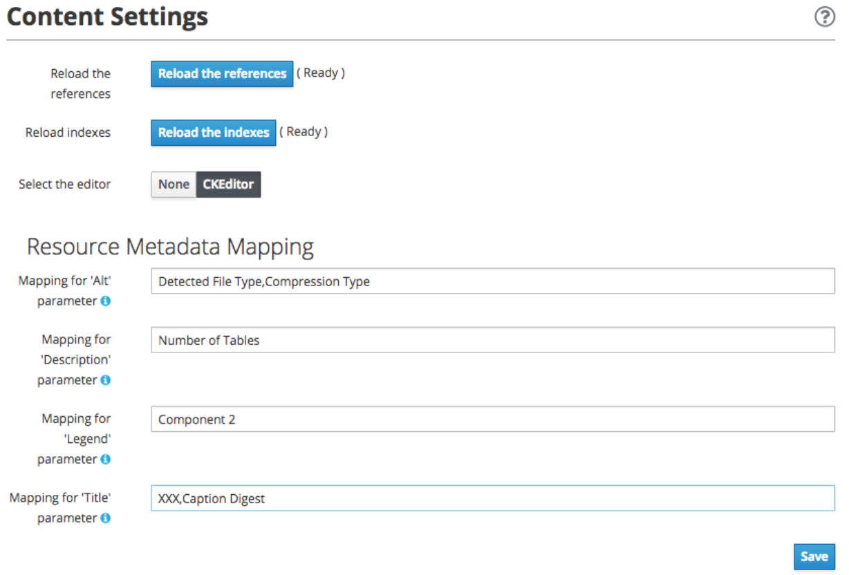 cms resource metadata mappings