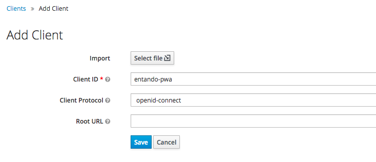 pwa keycloak 11 entando pwa client