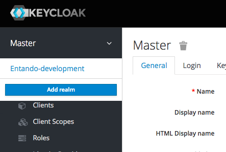 pwa keycloak 2 add realm